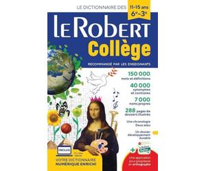 Le Robert collège: Avec 1 carte numérique