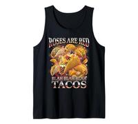 Le Rose Divertenti Sono Tacos Rossi di Blah Blah Blah Canotta