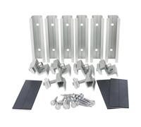 Le rotaie solari di alluminio regolabili morsetti i supporti resistenti all'erosione per i sistemi fuori dalle griglie nelle staffe di montaggio del pannello solare residenziale marino