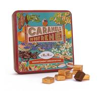 LE ROY RENÉ Negozio di alimentari Fine - 36 caramelli. Assortimento degustazione 6 gusti diversi: Fiore di sale, nocciola, limone, caffè, pistacchio, calisson - Origine Francia. Cofanetto in metallo