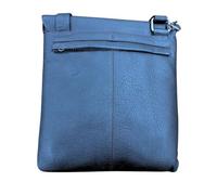 Le Sabbi Leather Crossbody Bag With Outer Zips & Secure Closure - Teal, Borsa a tracolla in pelle con tripla cerniera esterna e chiusura sicura, colore foglia di tè Donna, Teel, One Size