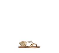 LE SALENTINE Sandalo donna alla schiava oro in pelle 37