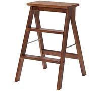 Le scale pieghevoli, Sgabello a scala pieghevole a doppio scopo a 3 gradini for la cucina domestica, uso familiare, multicolore