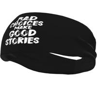Le scelte sbagliate creano belle storie Fasce per capelli unisex antiscivolo antisudore sportive per allenamento corsa ciclismo yoga
