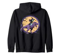 Le Scope Sono per Dilettanti Streghe Equitazione Dinosauro Strega Halloween Felpa con Cappuccio