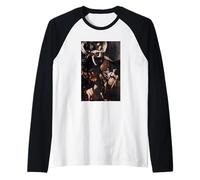 Le Sette opere di Misericordia di Caravaggio (1607) Maglia con Maniche Raglan