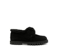 Le Silla - Scarpe Slip-On in Pelle Scamosciata Nera con Shearling - - Shoes - Donna - Nero - 37 EU