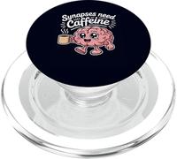Le sinapsi hanno bisogno di caffeina psicologia biologia umorismo cervello carino PopSockets PopGrip per MagSafe