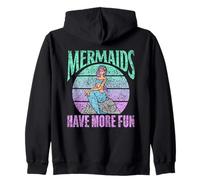 Le Sirene Si Divertono di più Bambini Ragazza Mermaid Felpa con Cappuccio