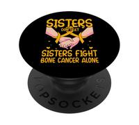 Le sorelle non lasciano che le sorelle combattano il cancro alle ossa da sole Donne PopSockets PopGrip Adesivo
