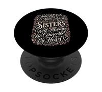 Le sorelle saranno sempre collegate da Heart Sister Sibling PopSockets PopGrip Adesivo