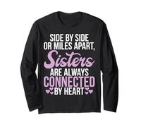 Le Sorelle Sono Sempre connesse da Heart Sister Maglia a Manica