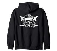 Le spade del teschio dei pirati parlano come un giorno dei pirati Felpa con Cappuccio