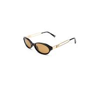 Le Specs LUNITA TORT - Occhiali da sole da donna, forma ovale con montatura ad alta protezione UV LSP2452436, Light Brown Mono/Black, Taglia unica