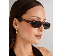 Le Specs OUTTA LOVE LSP2202446 - Occhiali da sole ovali da uomo e donna, con alta protezione UV, Green Mono/Tort