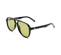 Le Specs TRAGIC MAGIC - Occhiali da sole per uomo e donna, forma rotonda, con protezione UV, tinta oliva/nero, Einheitsgröße