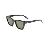 Le Specs. Velodrome Cat Eye Occhiali da sole per le donne, Montatura nera/lente cachi, Taglia unica