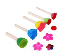 Le spugne dipingono - pettinare spugne, pennelli spugna | Kids Craft Sponges, 5 Pack Creative Sponge Paint Brush Tools Art Tools Baby Fun Funful Flower Match Painting
