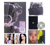 LE SSERAFIM - LE SSERAFIM - 4th Mini Album [CRAZY] (BALACLAVA Ver.) Outer Box + Booklet + Lyric Book Photocard + Postcard + 2 Pin Badges + 4 Extra Photocards