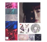 LE SSERAFIM - LE SSERAFIM - 4th Mini Album [CRAZY] (COMPACT Ver. - Random) Outer Box + Booklet + Lyric Book Photocard + Postcard + 2 Pin Badges + 4 Extra Photocards