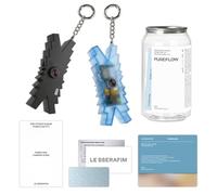 LE SSERAFIM - PURE-FLOW pt.1 2nd Studio Album (Mini Camera Ver. / Random) NFC Guide + Screen Protector + Can Outer Box + 2 Pin Badges + 4 Extra Photocards Official K-POP Sealed Album