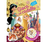 Le stanze reali di Jasmine e Rapunzel. Disney princess. Gioca nel castello. Con adesivi