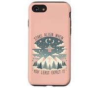 Le stelle si allineano quando meno te lo aspetti accogliente pastello Custodia per iPhone SE (2020) / 7/8