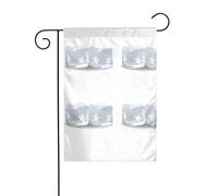 Le stelle YYHWHJDE intrappolate nel ghiaccio Le dimensioni precise di questa bandiera da giardino sono 30,5 x 45,7 cm, che è un rapporto dorato accuratamente progettato. Si adatta perfettamente alla