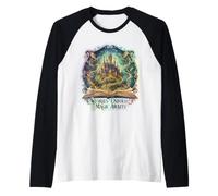 Le storie Si svolgono Magic Awaits Book Lover Biblioteca Bookworm Fan Maglia con Maniche Raglan