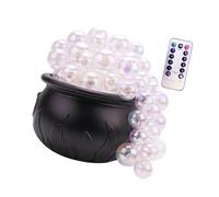 Le streghe preparano la decorazione del calderone con effetto di luce multicolore e telecomando per feste di Halloween Decorazione del partito di Halloween