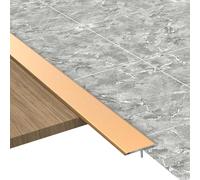 Le strisce di transizione a T vengono utilizzate for collegare le fessure del pavimento. Queste robuste strisce for bordi del pavimento sono adatte for fessure del pavimento entro 1 cm.(Titanium gold)