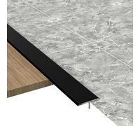 Le strisce di transizione a T vengono utilizzate for collegare le fessure del pavimento. Queste robuste strisce for bordi del pavimento sono adatte for fessure del pavimento entro 1 cm.(Black)