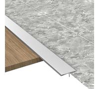 Le strisce di transizione a T vengono utilizzate for collegare le fessure del pavimento. Queste robuste strisce for bordi del pavimento sono adatte for fessure del pavimento entro 1 cm.(Silver)