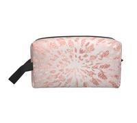 Le strisce dorate con tratti dorati in oro rosa rosa brillano, Borsa per il trucco Borsa per cosmetici Borsa da viaggio portatile da viaggio Borsa per trucco Organizer