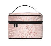 Le strisce dorate con tratti dorati in oro rosa rosa brillano, Borsa per il trucco Borsa per cosmetici Borsa da viaggio portatile da viaggio Astuccio per matite