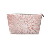 Le strisce dorate con tratti dorati in oro rosa rosa brillano, Borsa per il trucco Borsa per cosmetici Borsa da toilette da viaggio portatile Borsa da toilette