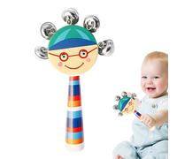 Le suonano a campane a mano, Jingle Stick Shaker, campane a mano Smile Jingle, strumenti musicali per cartoni animati, giocattoli musicali leggeri per regali di festa