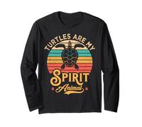 Le tartarughe sono il mio spirito, amante delle tartarughe marine in stile retrò Maglia a Manica