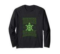 Le tartarughe sono il mio spirito Animali Amante delle tartarughe Calma Natura Vibes Maglia a Manica