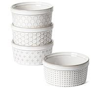 LE TAUCI Ramekins - Set di 4 pezzi, 226,8 g, 12,1 cm, colore: Bianco artico