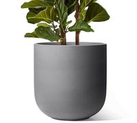 LE TAUCI Vasi per piante da 30 cm, grandi fioriere in ceramica per piante da interno, vasi per piante da interno per casa, giardino, patio, ufficio, grandi vasi con foro di drenaggio e tappo in gomma,