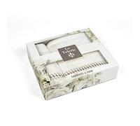 Le Telerie Set 1+1 Asciugamani e Ospite 100% Cotone Home - Disponibile in Vari Colori in Scatola Regalo (Rosa)