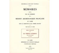 Le temple d'edfou tome quatorzieme réédition premier édition