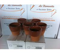 Le Terrecotte di Cassiano Fabio Bicchieri in Terracotta cm 10 6 Pezzi