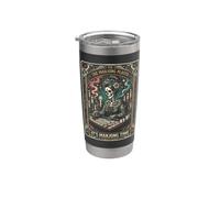 Le tessere del gioco Mahjong Player Skeleton Bicchiere termico in acciaio inox doppia parete