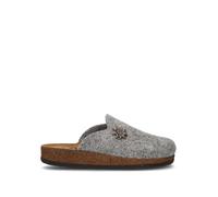 LE TIROLESI Pantofola donna grigia in lana 40