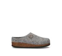 LE TIROLESI Pantofola donna grigia in lana 41