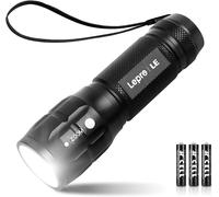 LE Torcia LED Potente Professionale, Piccola Torce LED a Pile LE1000 IPX4 Imperm