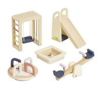 Le Toy Van - Casa delle bambole in legno mobili da gioco all'aperto | Ragazze e ragazzi 5 pezzi Outdoor Play Set - Adatto per bambini dai 3 anni in su