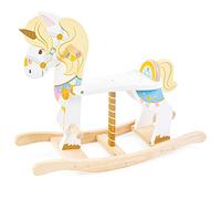 Le Toy Van Giocattolo di Legno Unicorno a Dondolo della Giostra